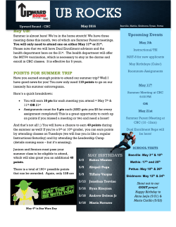 May 2016 - Coastal Bend College