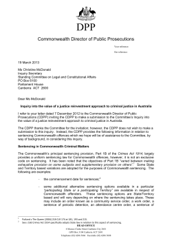 Commonwealth Director of Public Prosecutions