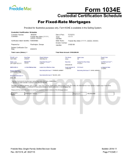 Form 1034E - Freddie Mac Home