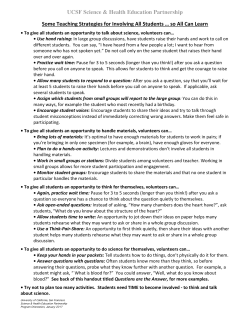 so All Can Learn - University of California, San Francisco