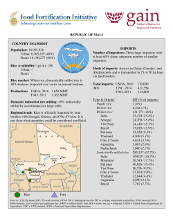 IMPORTS Number of importers: Three large importers with at least