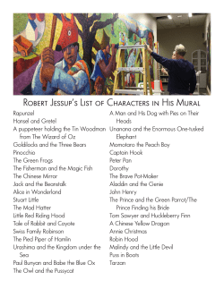 Robert Jessup`s List of Characters in His Mural
