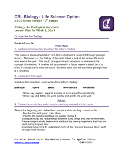 CBL Biology: Life Science Option
