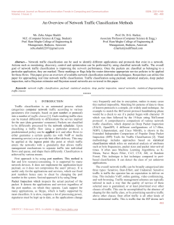 An Overview of Network Traffic Classification Methods