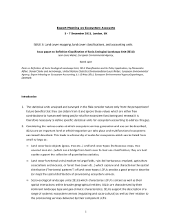 Land cover mapping, land cover classifications, and accounting units