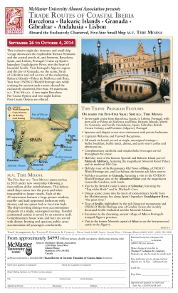 Barcelona Balearic Islands Granada Gibraltar Andalusia Lisbon