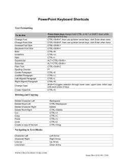 PowerPoint Keyboard Shortcuts
