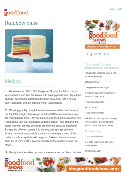 Rainbow cake - BBC Good Food