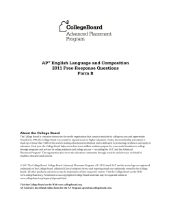 AP English Language and Composition 2011 Free