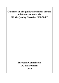 Guidance - assessment around point sources
