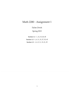 Math 2280 - Assignment 1