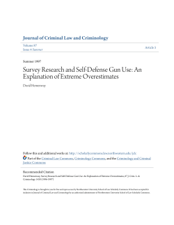 Survey Research and Self-Defense Gun Use