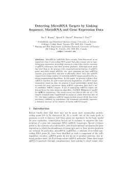 Detecting MicroRNA Targets by Linking Sequence, MicroRNA and