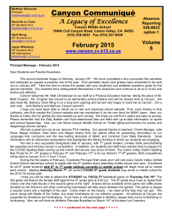 Friday Memo - Castro Valley Unified