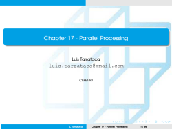 Chapter 17 - Parallel Processing