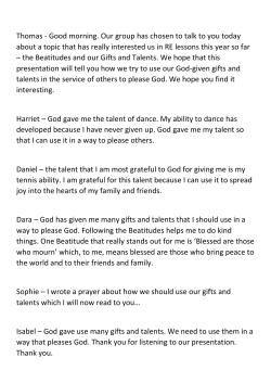 Thomas - Good morning. Our group has chosen to talk to you today