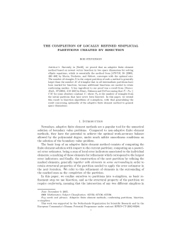 THE COMPLETION OF LOCALLY REFINED SIMPLICIAL