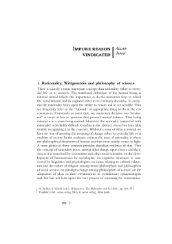 Impure reason vindicated - Wittgenstein Repository