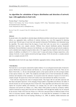 An algorithm for calculation of degree distribution and detection of