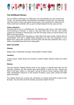 Soft/Muted Woman - Looking Stylish