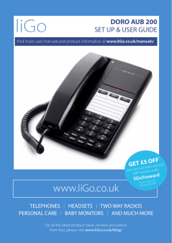 Doro AUB 200 - User Manual