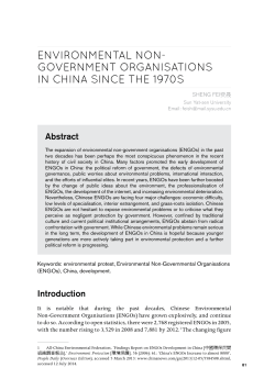 environmental non- government organisations in - ANU Press