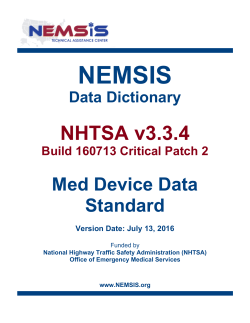 NEMSIS Data Dictionary Version 3.3.4