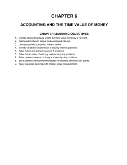 chapter 6 accounting and the time value of money