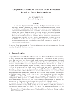Graphical Models for Marked Point Processes based on Local