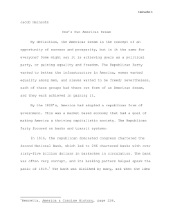 Jacob Heinsohn One`s Own American Dream By definition, the