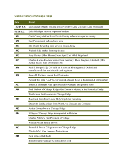 Outline History of Chicago Ridge