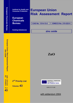Risk Assessment Report - ECHA