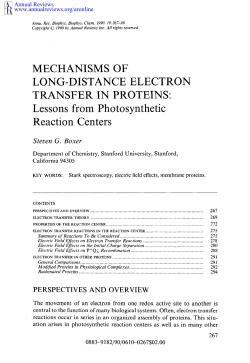 MECHANISMS OF LONG-DISTANCE ELECTRON TRANSFER IN