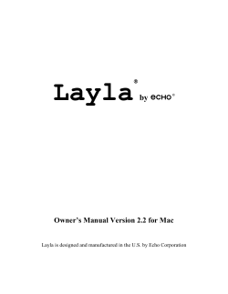 Layla Mac Manual Version 2.2