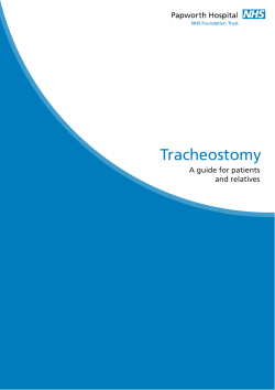 Tracheostomy - Papworth Hospital