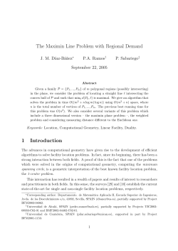The maximin line problem with regional demand