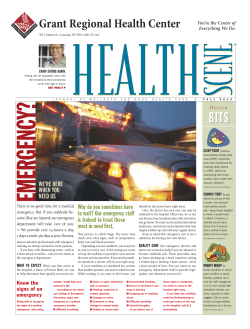 Health Scene, Fall 2014 - Grant Regional Health Center