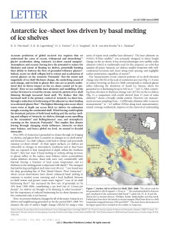 Antarctic ice-sheet loss driven by basal melting of ice shelves