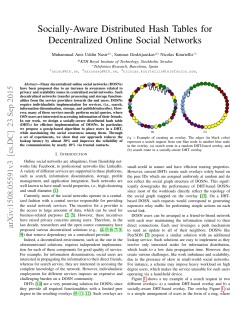 Socially-Aware Distributed Hash Tables for
