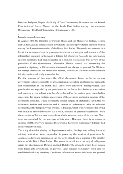 Bart van Poelgeest, Report of a Study of Dutch Government