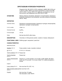 DIPOTASSIUM HYDROGEN PHOSPHATE