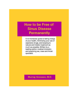 How to Be Free of Sinus Disease