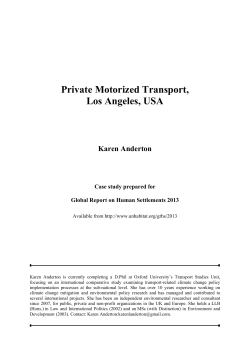 Private Motorized Transport, Los Angeles, USA - UN