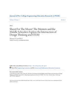 Shoot For The Moon! The Mentors and the Middle - Purdue e-Pubs