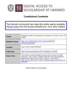 Full Text - Digital Access to Scholarship at Harvard