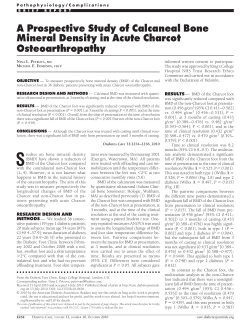 A Prospective Study of Calcaneal Bone Mineral