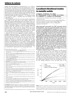 Localized vibrational modes in metallic solids