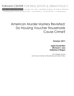 Do Housing Voucher Households Cause Crime?