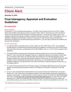 December 16, 2010 - Morrison Foerster