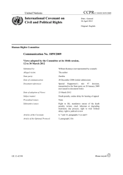 International Covenant on Civil and Political Rights